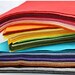 1-7 Sheets 12 x 12 in. - Wool Blend Felt Squares - Your Choice of Colors 