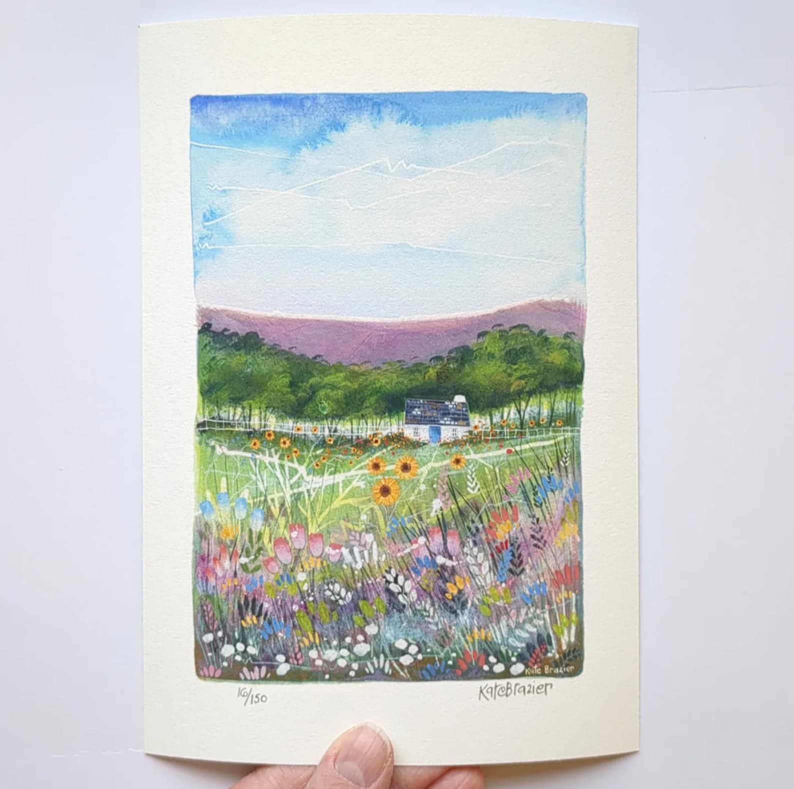 Sunflower Cottage - A5 & A4 - Signed Limited Edition Print - Etsy