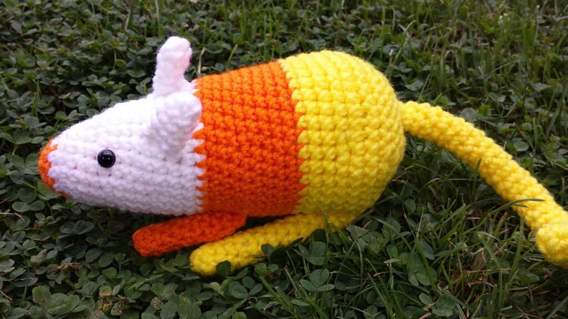 Science the candy corn rat Halloween Etsy