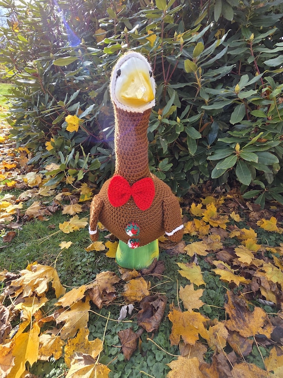 holiday goose dress up Gingerbread man outfit, Christmas cookie, season, gingerbread girl,Christmas time, goose costume, lawn goose, 17, 23 & 27 inch CCSALE
