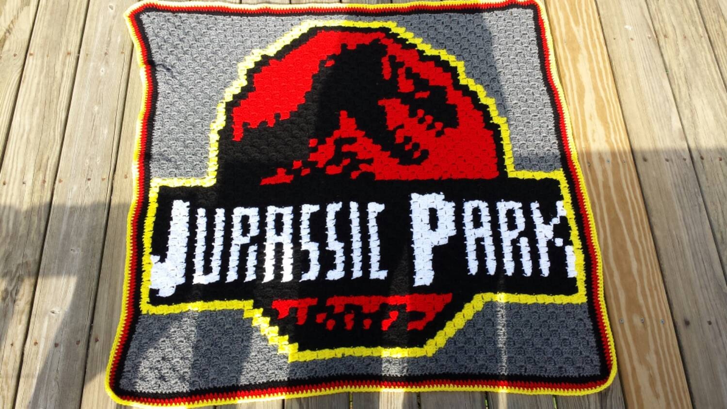 Jurassic Park Blanket Jurassic World T Rex Dinosaur Blue Etsy