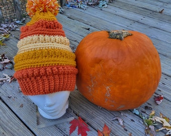 Hayride beanie, Thanksgiving,  halloween, autumn leaves, fall, hat,