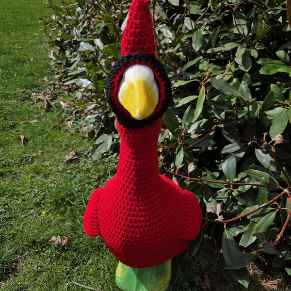 Cardinal porch goose outfit, Song bird costume, spring outfit, Red Bird, Bird watcher, Christmas cardinal lawn goose