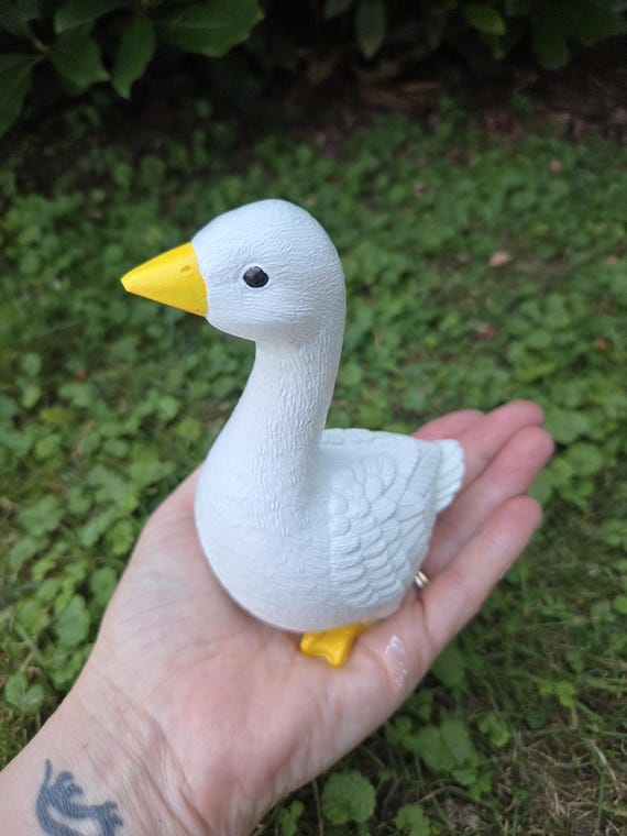 Desk goose, 5 inch goose, canada goose, goose dressup, ceramic resin, office goose, baby goose, gosling