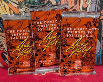 Vintage Jack Kirby Joe Simon Comic Art Tribute Trading Cards 3 Sealed Packs