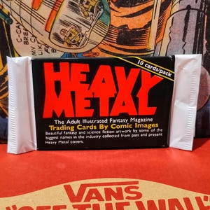 Vintage 1991 Comic Images HEAVY METAL Adult Illustrated Fantasy Magazine Trading Cards Sealed PACK- 10 Cards