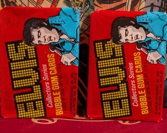 Vintage 1978 Donruss Elvis Presley Collectors Series Trading Cards 2 Sealed Packs