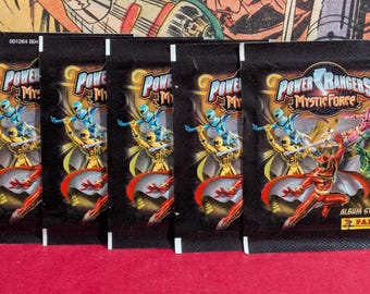 Vintage Power Rangers Mystic Force Panini Album Stickers 5 Sealed Packs Vintage Lot