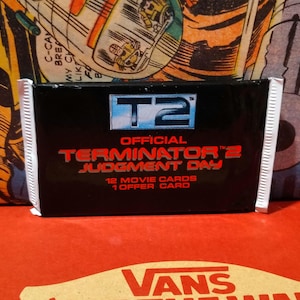 Vintage 1991 Impel T2 TERMINATOR 2 Judgement Day Movie Trading Cards Sealed PACK- 12 Cards