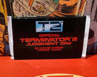 4 Packs of Terminator 2 Vintage Movie Trading Cards. 12 Cards per