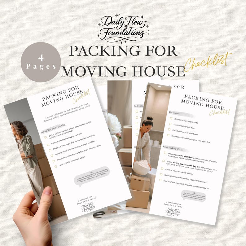 Packing Someone Script Moving House Packing Checklist | Room by Room Relocation Guide (digital ...