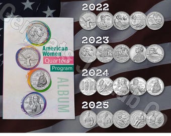 米国 50 州 25 セント硬貨コンプリート コレクション アルバム (コイン
