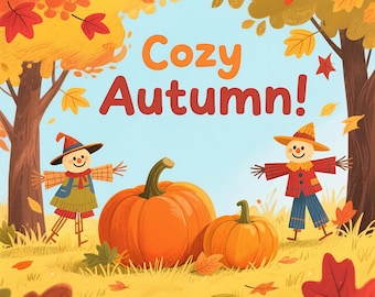 Cozy Autumn Coloring Pages