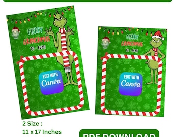 Tarjeta gigante del Grinch