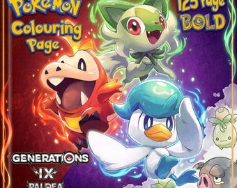 Pokemon Gen IX Colouring Page - 125 Pages