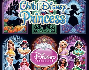 Paquete PNG de princesas Disney Chibi (más de 500 archivos PNG)