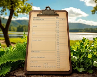 Planificador diario minimalista imprimible: tamaños de letra A4 y A5 (descarga en PDF)