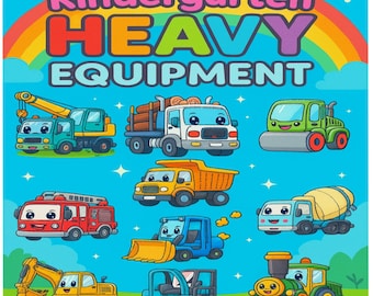 Libro para colorear de equipo pesado