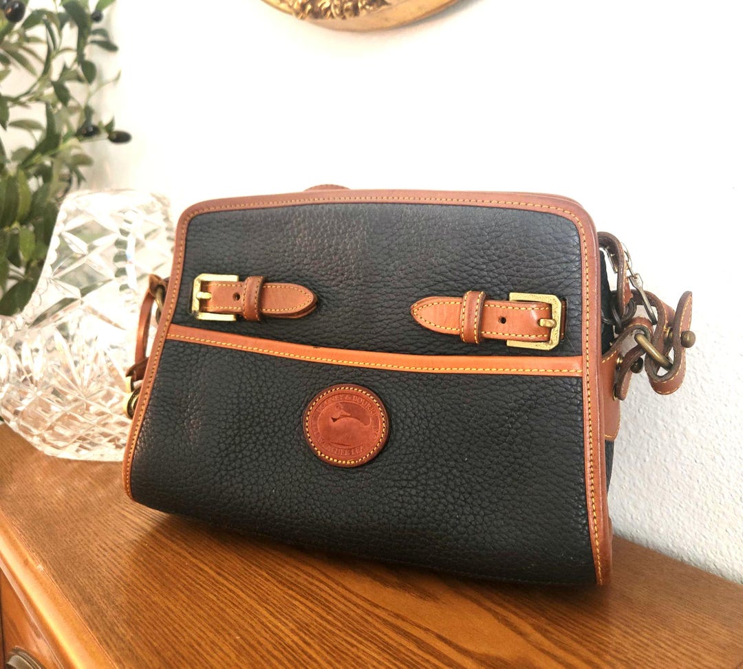 Vintage 1990–1991 Dooney & Bourke AWL Satchel Rare Riri Zipper
