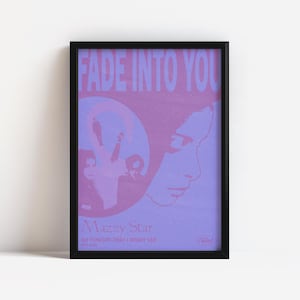 Poster di Mazzy Star / Poster di Fade Into You / Album anni '90 / Arte murale indie retrò / Poster di musica rock