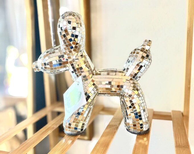 Disco Turtle Mirrored Mirror Ball Tile Balloon Animal Figurine Etsy