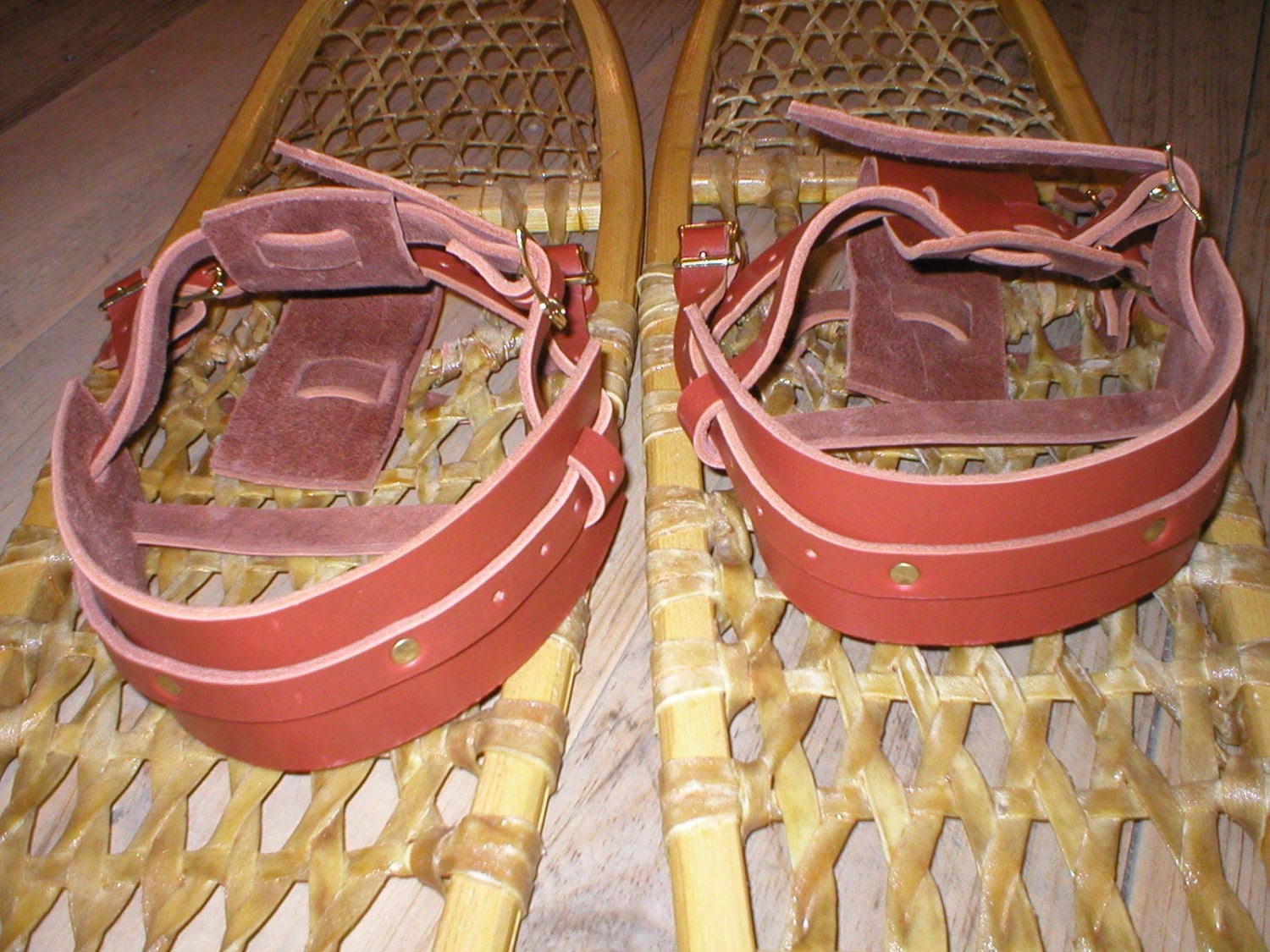 BINDINGS ONLY Pair Howe Leather Snowshoe Snow Shoe Quick Etsy