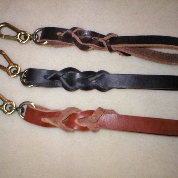 Leather Show Leash Etsy