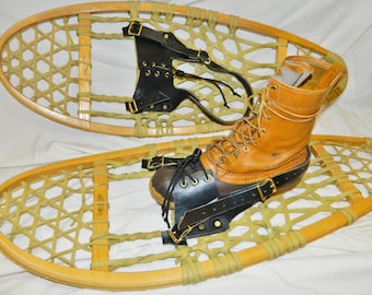 BINDINGEN ALLEEN paar lederen sneeuwschoen sneeuwschoen snelle bindingen riemen harnas USA gemaakt