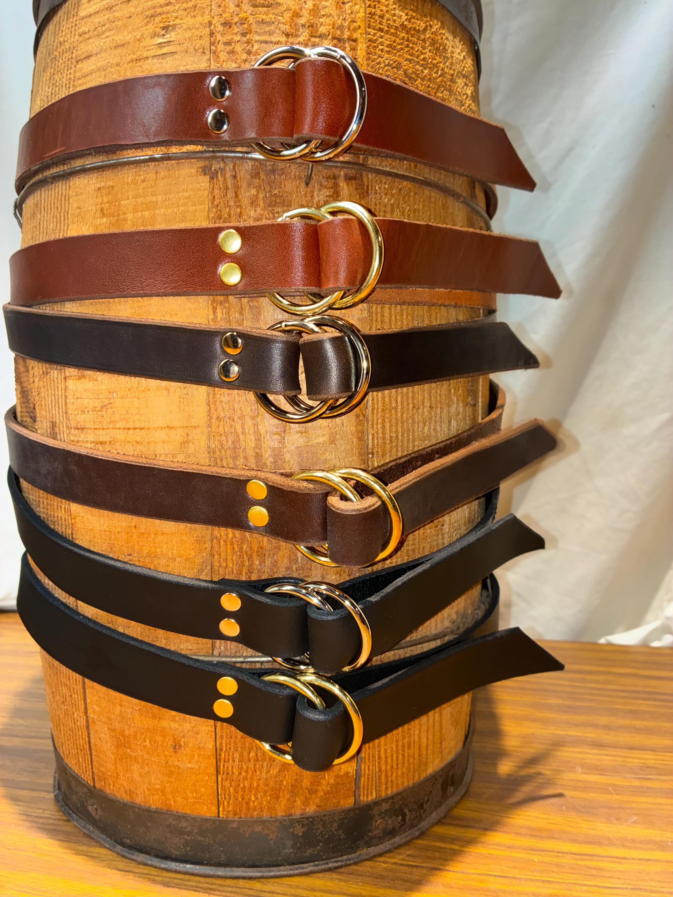 O Ring Leather Belt - Etsy