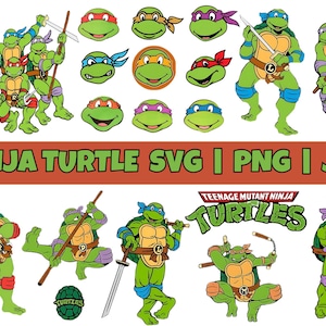 Ninja Turtles SVG Bundle: Cricut Designs, PNG, JPG (Digital Download)