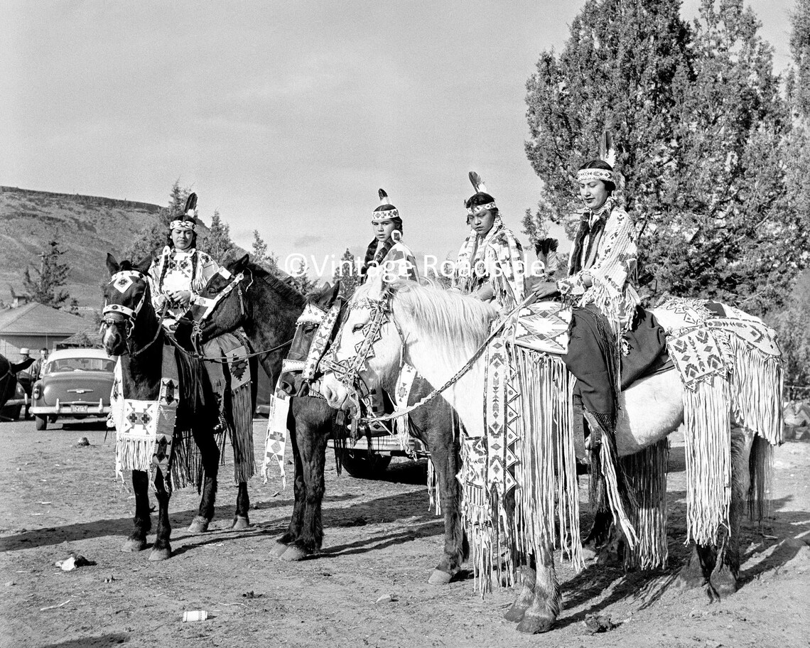 Vintage Tygh Valley All Indian Rodeo Photo Warm Springs Etsy