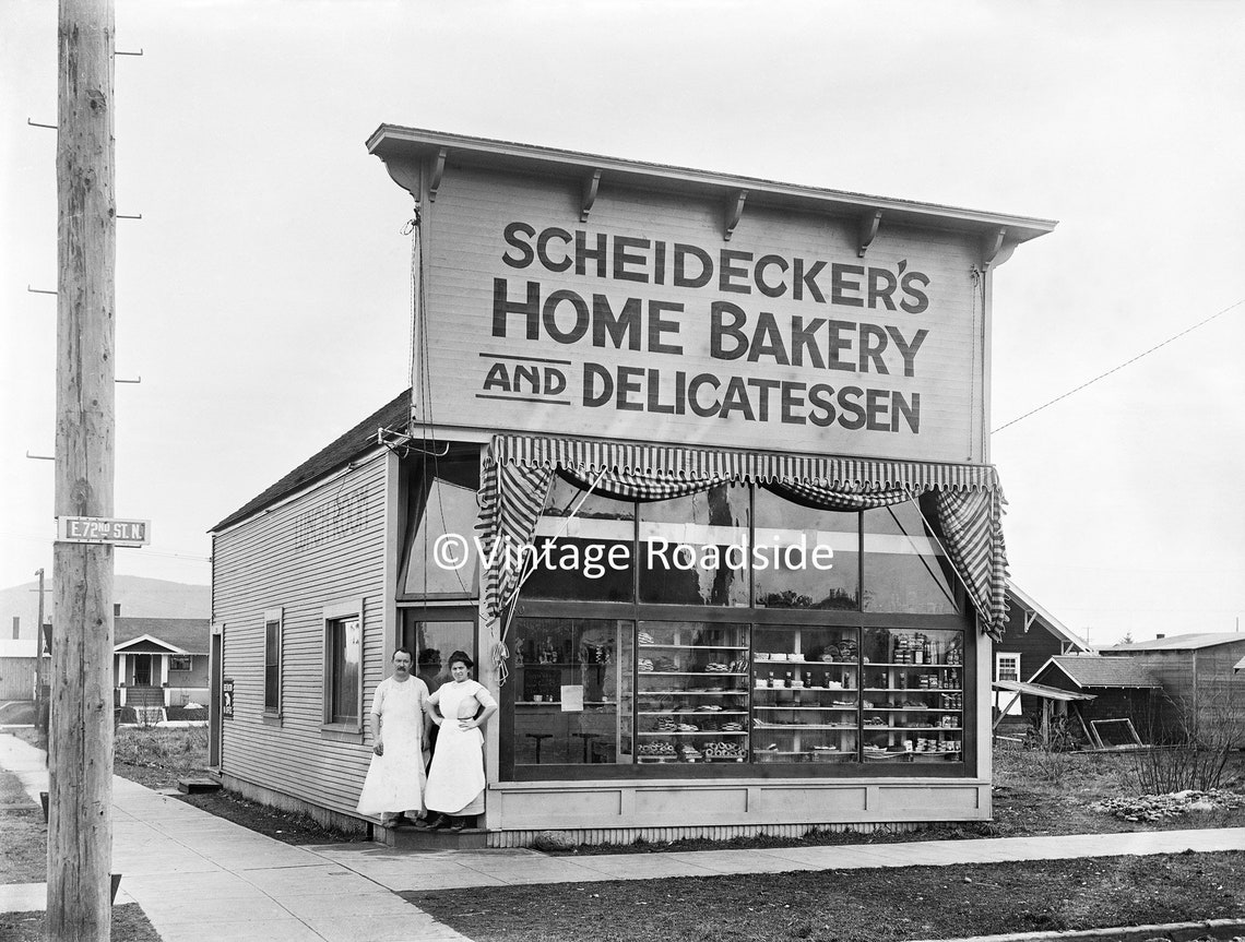 Vintage Portland Oregon Bakery Photo Archival Print From Etsy