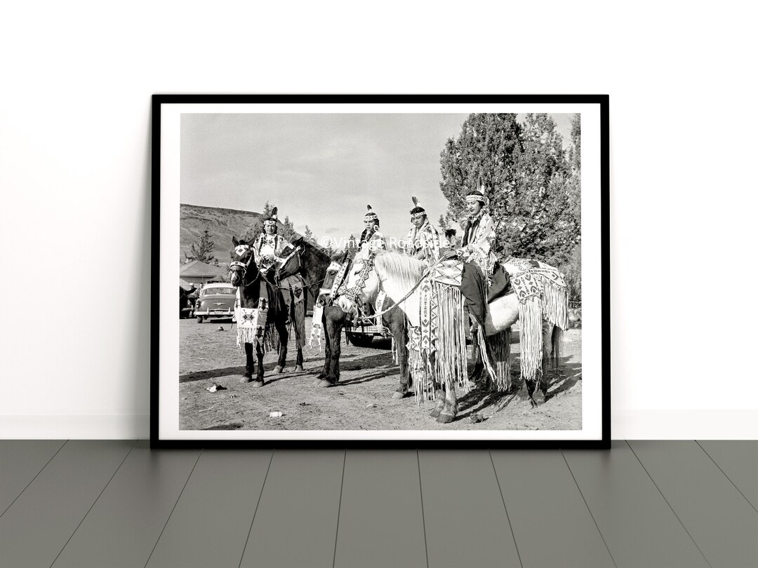 Vintage Tygh Valley All Indian Rodeo Photo, Warm Springs, Oregon