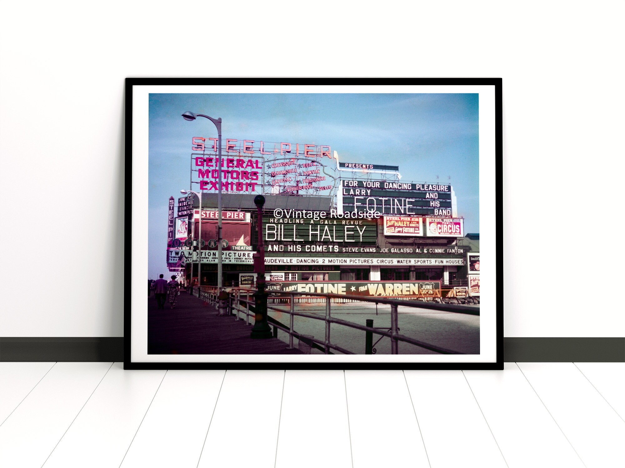 Vintage Atlantic City Steel Pier Photo Bill Haley and the - Etsy