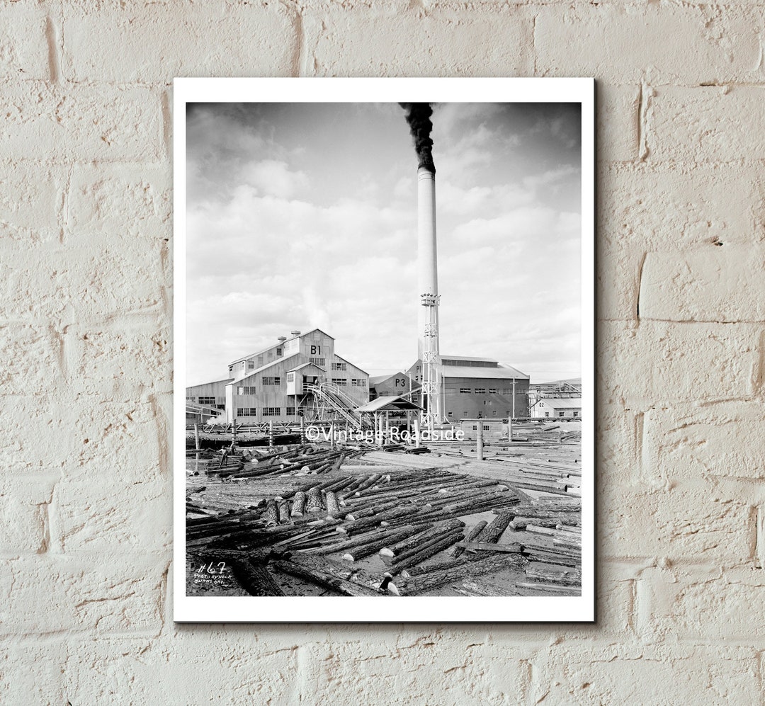 Old Lumber Sawmill Photo, Hines Oregon, Archival Print From Original
