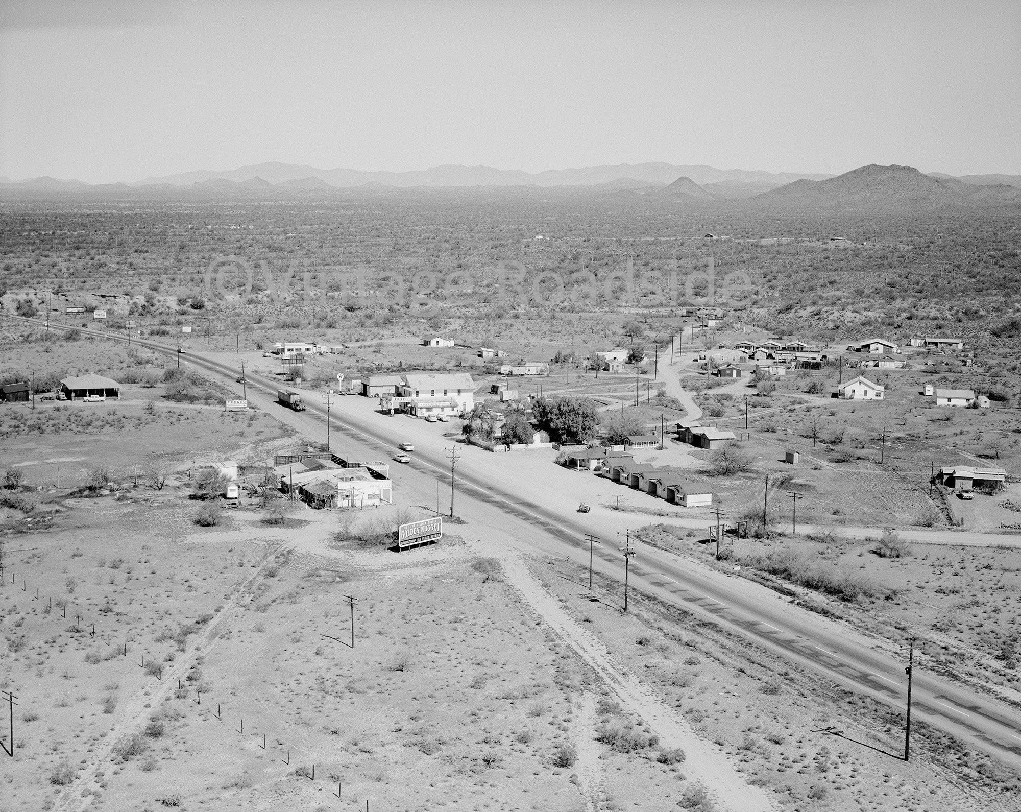 1950s Morristown Arizona Aerial Photo Archival Print From an Etsy