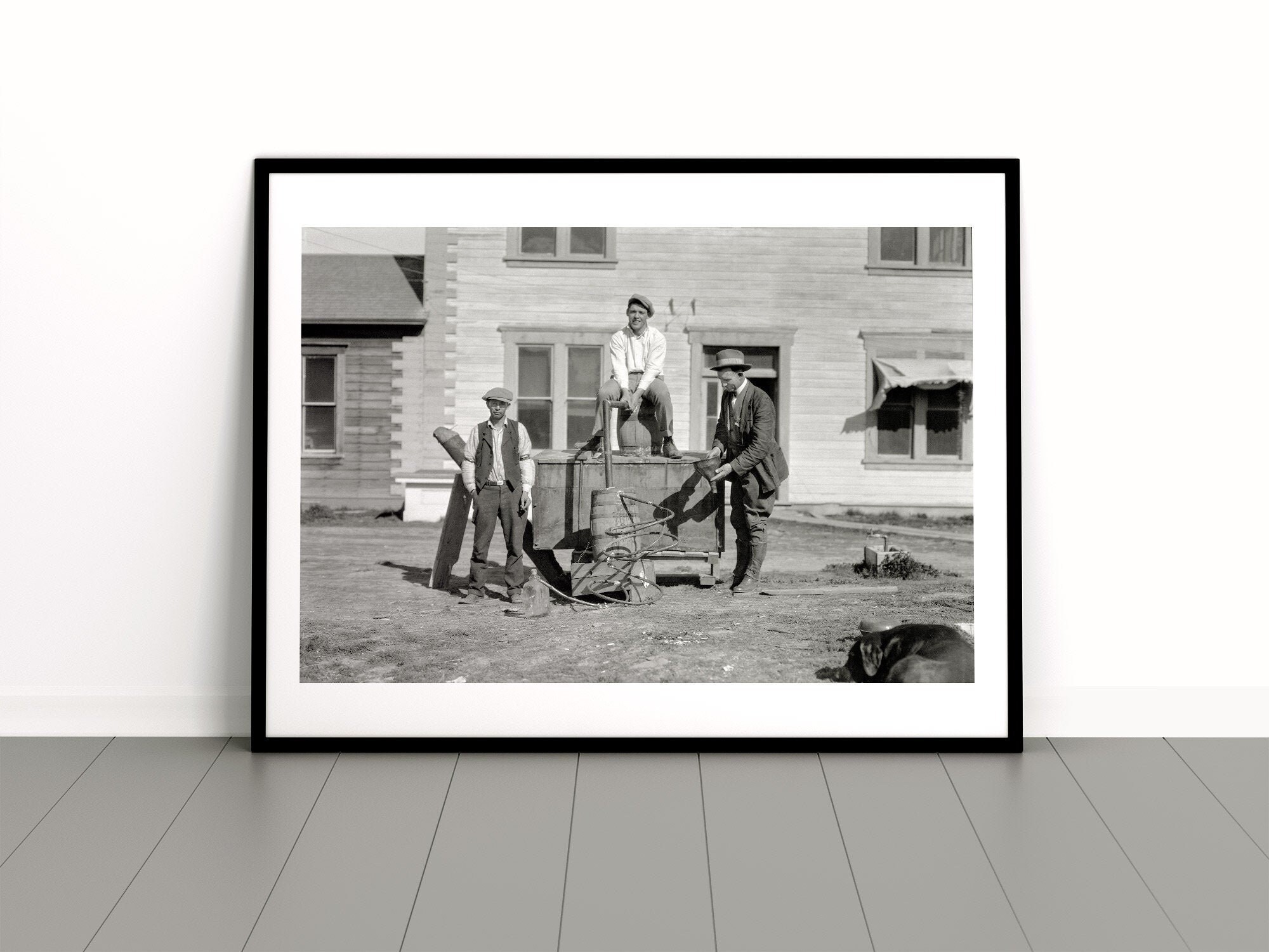 1923 Prohibition Liquor Raid Vintage Photograph 8.5" x 11" Reprint 1923 Prohibition Liquor Raid Vintage Photograph 8.5" x 11" Reprint
