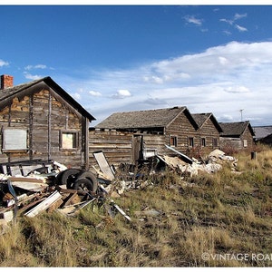 Abandoned Cabins on the Lincoln Highway, Bosler Wyoming, Fine Art Photography, Highway 30 Photography, Vintage Motel, Wyoming Wall Art image 2