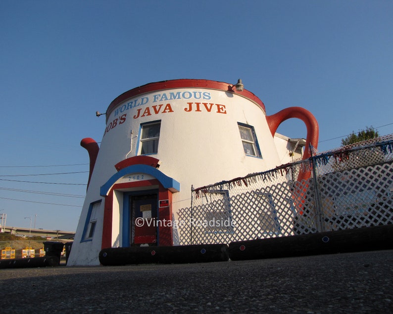 Bob's Java Jive Washington Coffee Pot Building Etsy
