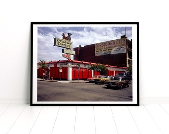 Rickshaw (Rickashaw) Charlie's 1979, Portland, Oregon, Color Photograph from vintage 35mm slide, Oldtown Portland Wall Art, Chinatown