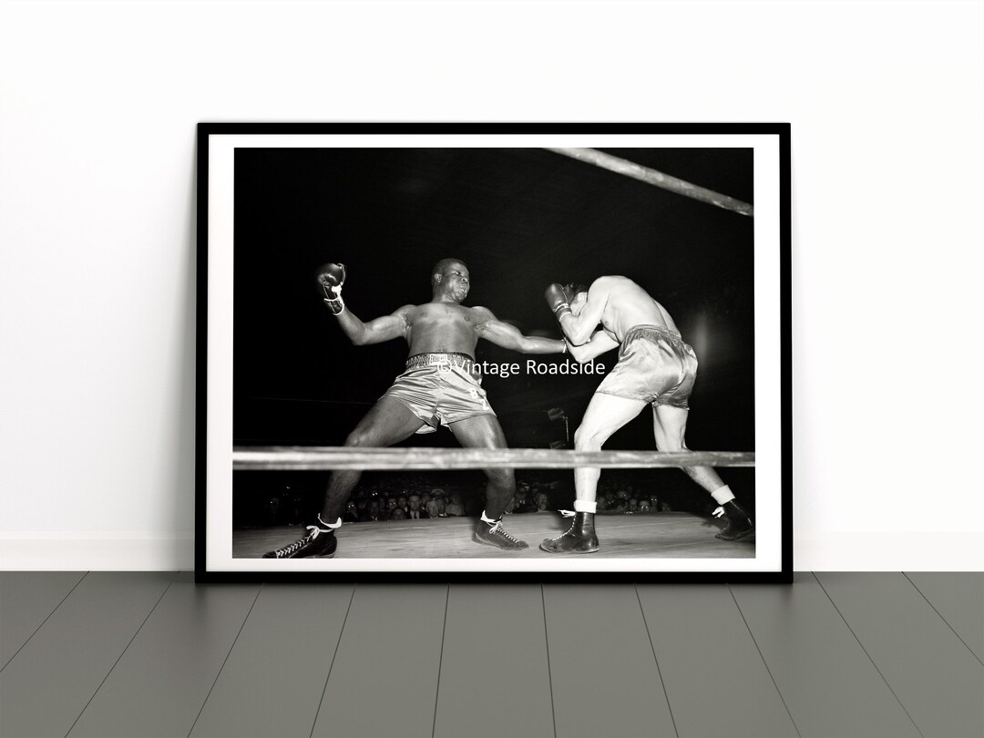 Vintage Boxing Photo Throwing a Haymaker Archival Print From Etsy
