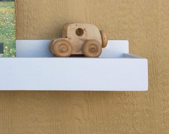 Picture Ledge Wall Shelf - Art, Frames, Photos, Bookshelf and Gallery Display - Choose Color & Size