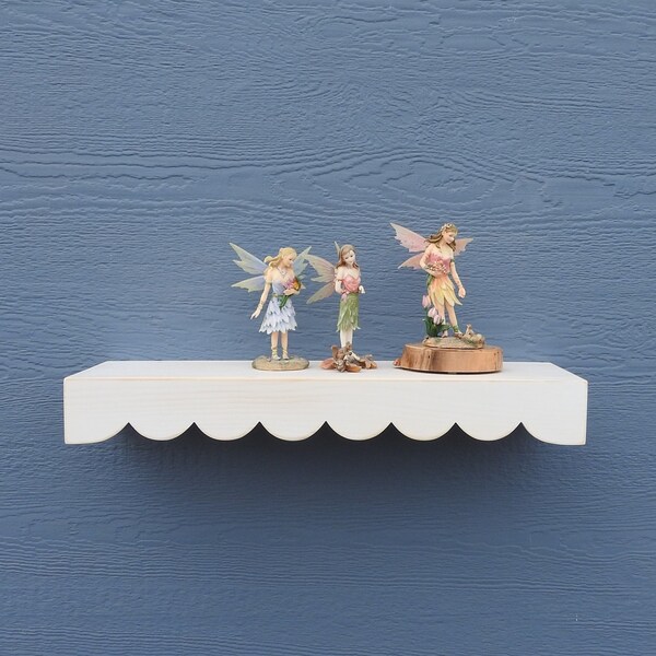 Scallop Floating Shelf Etsy