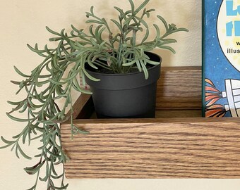 Oak Picture Ledge Wall Shelf - Art, Frames, Photos, Bookshelf and Gallery Display - Choose Length
