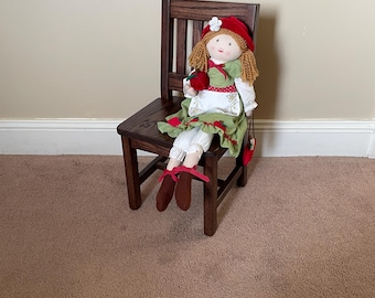 Child Chair 12-in Seat H - Espresso Color - 1 or 2 Chairs - Quality Toddler Furniture