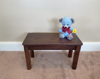 Child Bench 23 1/2" L - Solid Wood Bench- Toddler Bench - Quality Children's Furniture for Child's Gift - Child Seat