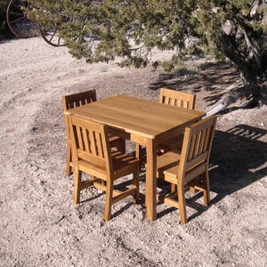 Child Table and Chairs - Table 22&quot; H & 4 Chairs 12&quot; Seat - Toddler Table and Chair - Quality Child&#39;s Furniture Kid Gift