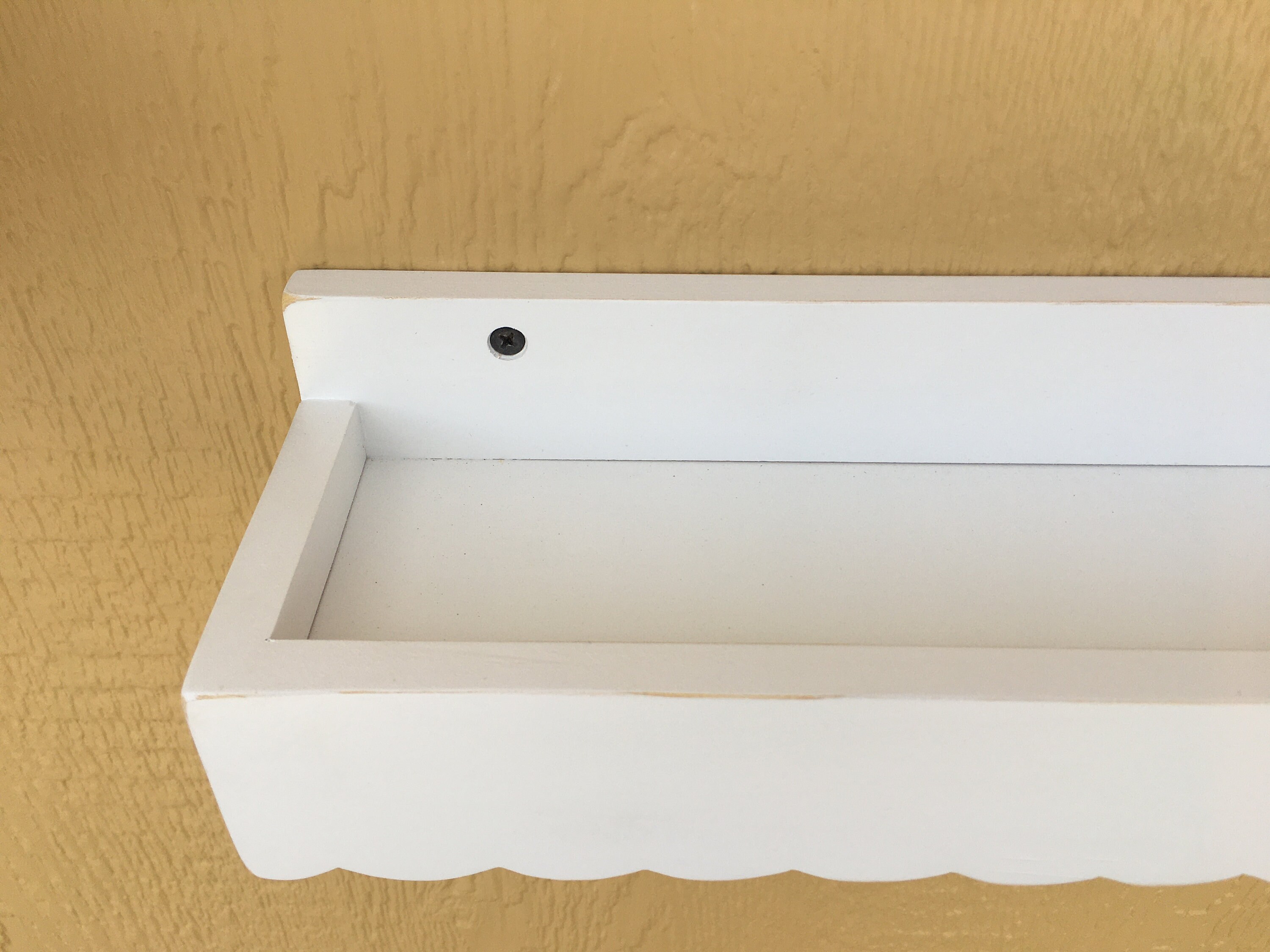 Picture Ledge Small Scallop Shelf Picture Frame Shelf Wall Etsy