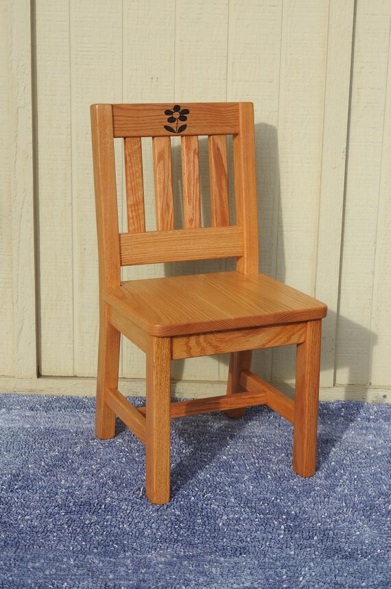 Personalized Children S Chair 12in Seat H Woodburned Etsy