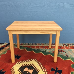 Child Table 22"H - zero VOCs, 100% solvent free - 30"L x 22"W x 22"H - Natural Ingredients, Hand-Rubbed - Waldorf Furniture - Home School